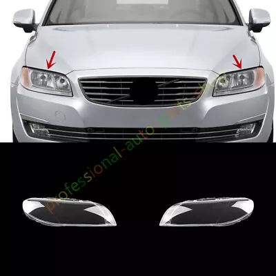 For Volvo S80 2009-2015 Both Side Headlight Clear Lens Cover + Glue • $206.46