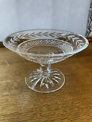 Waterford Crystal Vintage Glandore Pedestal Compote Bowl Ireland Signed • $12.99