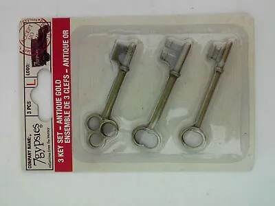 7gypsies 3 Key Set - Antique Gold 12143   12143 12143 • $14.24