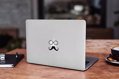 £3.59 • Buy Funny Decal For Macbook Pro Sticker Vinyl Laptop Notebook Skin Glasses Moustache