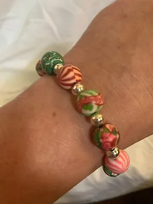 Viva Holiday Chunky Stretch Christmas Bracelet • $15