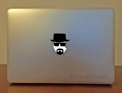 Heisenberg - MacApple Logo Laptop Vinyl Sticker Macbook Decal Breaking Bad White • $4.25