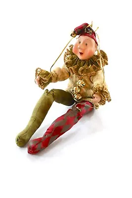 Mark Roberts Fairies Harlequin Elf Jester Medium 8  Posable Plush Figure Doll • $54