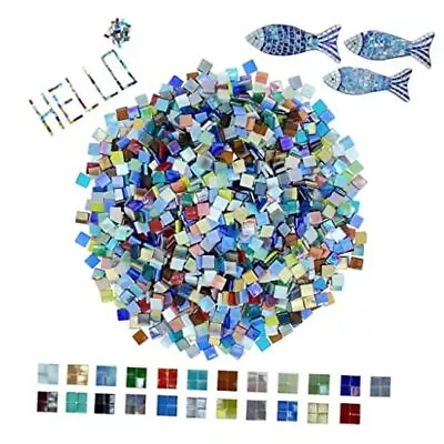 500g/1.1lb 23 Colors Glass Mosaic TilesPerfect For Mosaic DIY Art Multicolor • $34.53