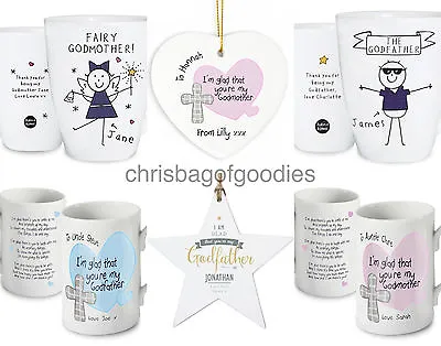 £12.99 • Buy Gifts For GODPARENTS GODMOTHER Keepsake Godfather Present CHRISTENING Our My