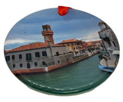 Venice Italy Tower Canal Bridge Christmas Ornament Souvenir Travel Porcelain • $13.98