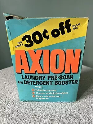 Used Vintage Axion Laundry Powder Enzyme Active Colgate-Palmolive Prop FREE SHIP • $20