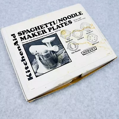 KitchenAid Hobart Spaghetti Noodle Maker Plates Vintage In Box Complete • $24.99