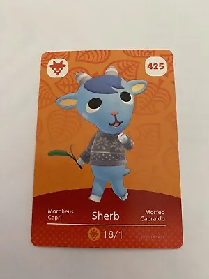 $12.50 • Buy 425 SHERB Animal Crossing Amiibo Card  Authentic ACNH