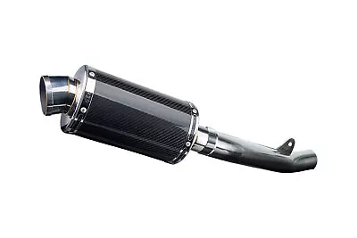 Kawasaki ZX-6R Ninja 636 Delkevic Slip On 9  Carbon Oval Muffler Exhaust 09-19 • $288.99