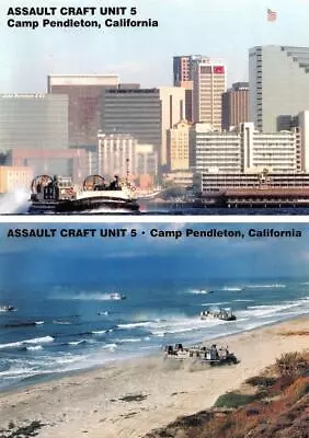 2~4X6 Postcard Camp Pendleton California ASSAULT CRAFT UNIT 5 Military Training • $7.59