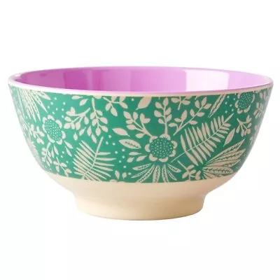 RICE Melamine Bowl In Fern And Flower Print • £8.50