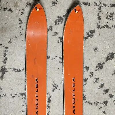 Rossignol Stratoflex 190-8310 Snow Skis W Nevada Bindings Orange Italy 1970's • $139.95