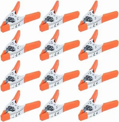 6  / 2  Metal Spring Clamps Tips Tool Clip 2.5 / 3/4  Jaw Opening (32/12/10/6pc) • $12.74