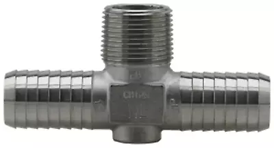 BOSHART 304 Stainless Steel Insert - MPT Hydrant TEE (Barbed) • $12.60