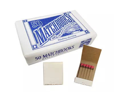 50 Brand New  Plain White Matches Matchbooks For Wedding Birthday Wholesale • $6.75