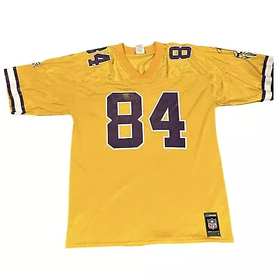 Vintage Randy Moss Reebok Minnesota Vikings Jersey Mens Size L Yellow Gold • $34.99