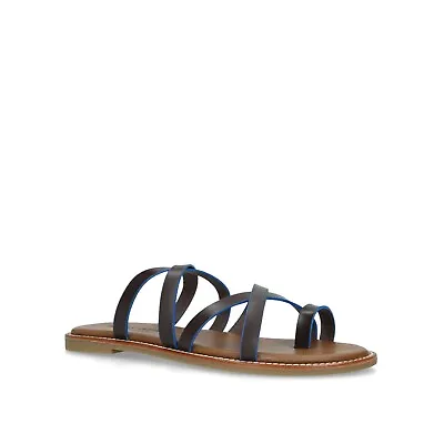 Bnwt Kurt Geiger London Millie Sandals Shoes Size 8/41 Dark Brown Rrp £89 • £44.99