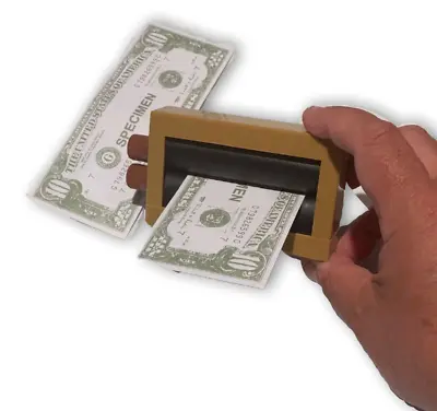 MAGIC MONEY MAKER Toy Trick Dollar Bill Machine Printer Change Paper To Real   • $8.99