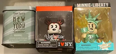 Disney Store NYC Vinylmation New York Lot Of 3 3  Exclusives SHELF WEAR BOXES • $23