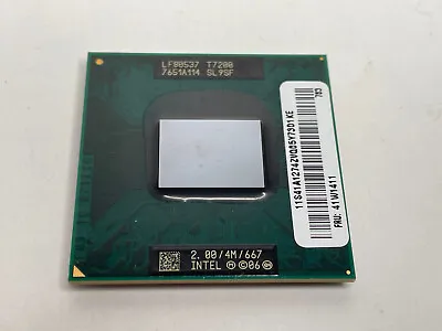 Intel Core 2 Duo T7200 2.0GHz 4MB 667MHz Mobile CPU Processor SL9SF Socket M 34W • $9.99