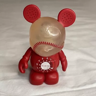 3  DISNEY VINYLMATION URBAN SERIES 7 - RED ROTARY DIAL TELEPHONE By: Lisa Badeen • $9.99