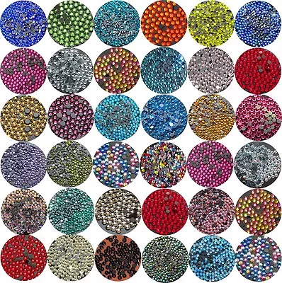 £29.99 • Buy 1000 DMC Hotfix Glass Rhinestones Diamante Flat Back Iron/Glue On Nail Art Craft