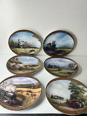 Set Of 6 Davenport  When The Train Went By...  By Don Breckon Collectible Plates • £49.99