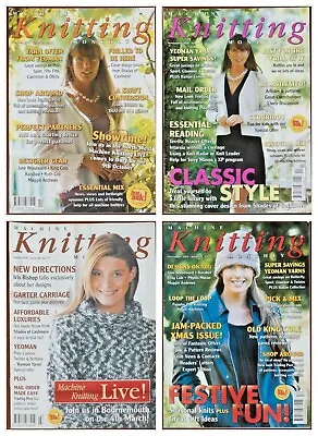 £14.99 • Buy 4 Machine Knitting Monthly Magazines 2005 2006 Bundle Job Lot Of Patterns 
