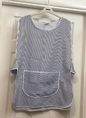 New Ladies Tabard With Pocket Size XXOS  Quality Item Made In UK Navy Stripe  • £2.99