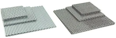 £3.50 • Buy PERFORATED SHEET 3mm Hole Mild & Galvanised Steel Guillotime Cut 9 Popular Sizes