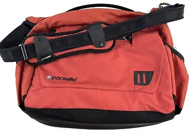 Pacsafe Venturesafe Travel Brief Anti-Theft Messenger Commuter Bag Orange • $69.99