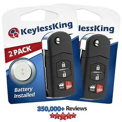 2x Replacement Remote Car Key Fob For Mazda 3 6 MX-5 Miata BGBX1T478SKE125-01 • $24.95