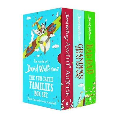 The World Of David Walliams: Fun-Tastic Families 3 Books Box Set - Age 7-11 - PB • £15.45