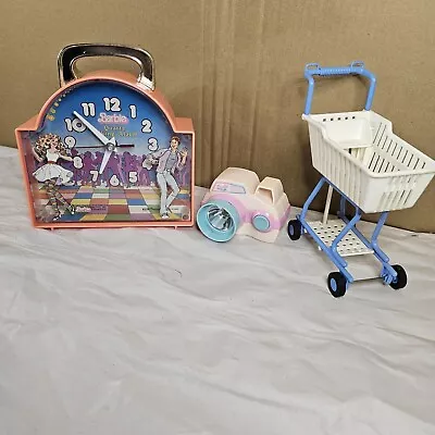 Barbie & Ken Quartz Talking Alarm Mattel 1983. CAMERA. Shopping Cart ~ Untested • $10