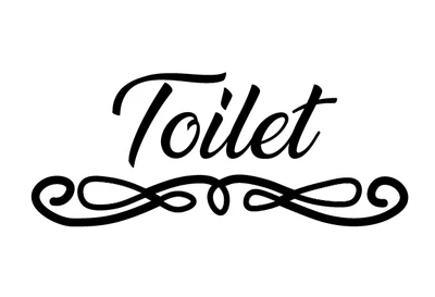 £1.99 • Buy Toilet Door Sign Vinyl Sticker, Decal BathRoom Door Sticker