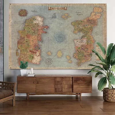 World Of Warcraft Detailed Map World Map TableTop  Canvas And Poster Art • $45