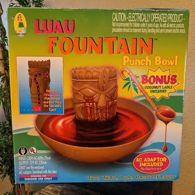$39.99 • Buy Tiki Luau Fountain Punchbowl Hawaii Bleeding Liki Idols Eyes Party Decoration