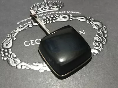 Vintage Georg Jensen Sterling Silver Smoky Quartz Pandant By Vivianna Torun #132 • $1100