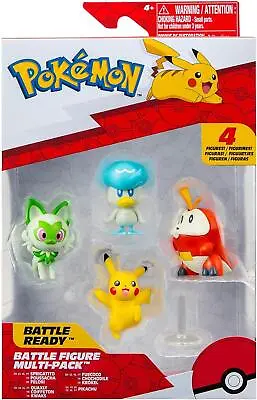 £17.99 • Buy NEW Pokemon Battle Figure Multipack 4 Pack Pikachu, Crocole, Kwaks, Felori