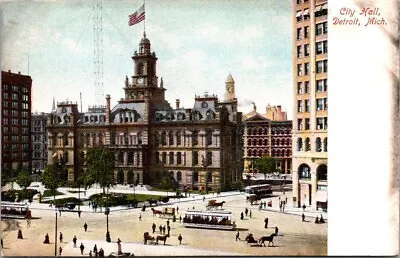 Vintage Postcard City Hall Detroit Michigan A7 • $3.99