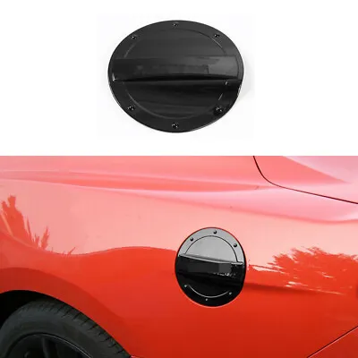 Car Fuel Tank Cap Gas Filler Oil Box Cover Trim For Ford Mustang 2015-2022 Black • $21.49