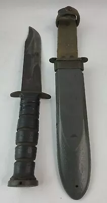 WW2 U.S.N. Mk2 Combat / Fighting Knife By Ka-Bar W/ USN  MK 2 Scabbard. • $699.97