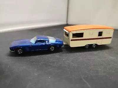 G648-matchbox Superfast Mb14 Iso Grifo And Mb 57 Eccles Trailer Caravan • £34.99