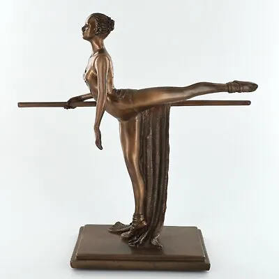 The Discipline Of Ballet Training Cold Cast Bronze Sculpture Ornament Home 01497 • £39.95