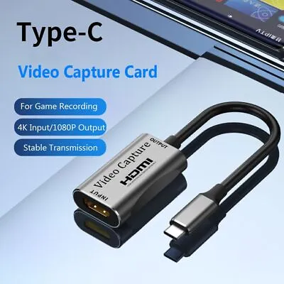 HDMI Audio Video Capture Card Game Recording Device Live Streaming For PS4 XBOX • £10.90