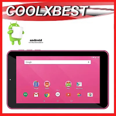 $52.19 • Buy 7  PINK ANDROID 6.0 TABLET PC QUAD CORE 16GB BLUETOOTH & WiFi KIDS STUDENT