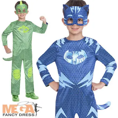 £17.49 • Buy Reversible Catboy/Gekko Boys Fancy Dress PJ Masks Superhero Kids Costume Outfit