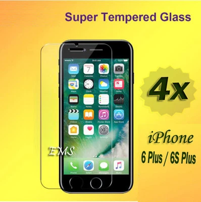 $4.95 • Buy 4X Tempered Glass LCD Screen Protector For Apple IPhone 6 Plus / 6S Plus