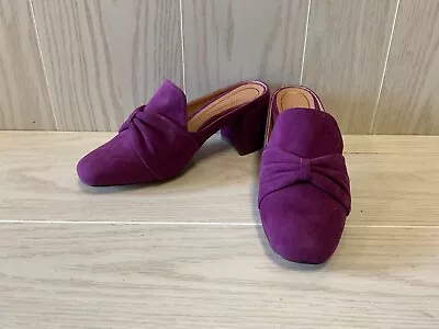 Vionic Presley Mule Pumps Women's Size 5 M Merlot NEW MSRP $149.95 • $28.99